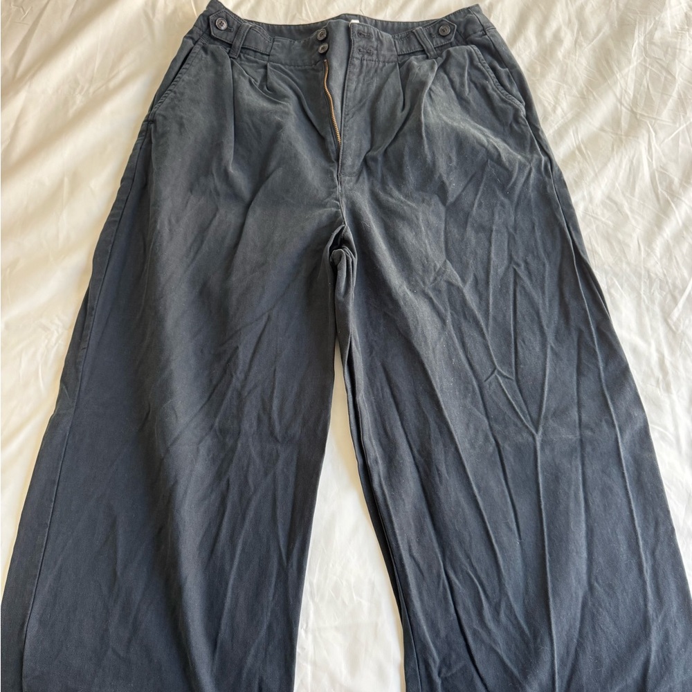 Madewell Harlow Wide Leg Pants in Black